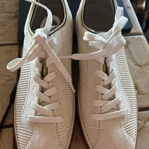 Rothy White Tennis Sneakers Blonde